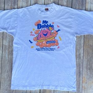 Mr. Bubble vintage single stitch t-shirt adult size large